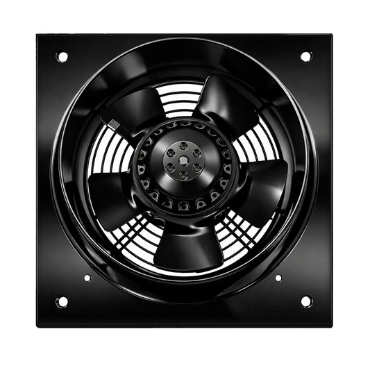BDRAX-K 200 – Metal Storm 8" Wall Mounted Axial Fan, 647 CFM, All-Metal Construction, UL-Certified AC Motor,120V-60 Hz, F Class, IP 44 Protection, Ball Bearing, Thermally Protected, 3.94 FEI