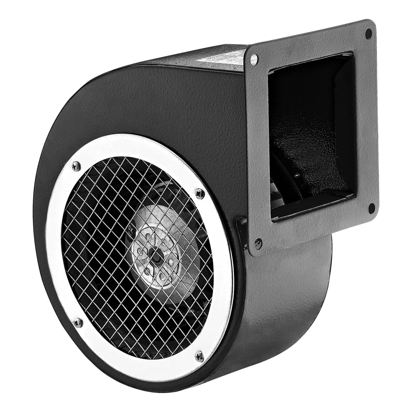 BDRS 120-60 – Metal Single Inlet Centrifugal Blower Fan, 182 CFM, ALL-METAL Housing, 120V-60 Hz AC Motor, F Class Insulation, IP44 Protection, Ball Bearing, Thermally Protected, 1.17 FEI