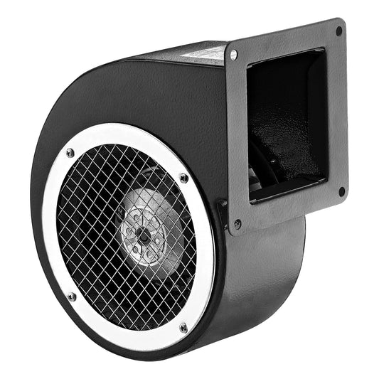 BDRS 120-60 – Metal Single Inlet Centrifugal Blower Fan, 182 CFM, ALL-METAL Housing, 120V-60 Hz AC Motor, F Class Insulation, IP44 Protection, Ball Bearing, Thermally Protected, 1.17 FEI